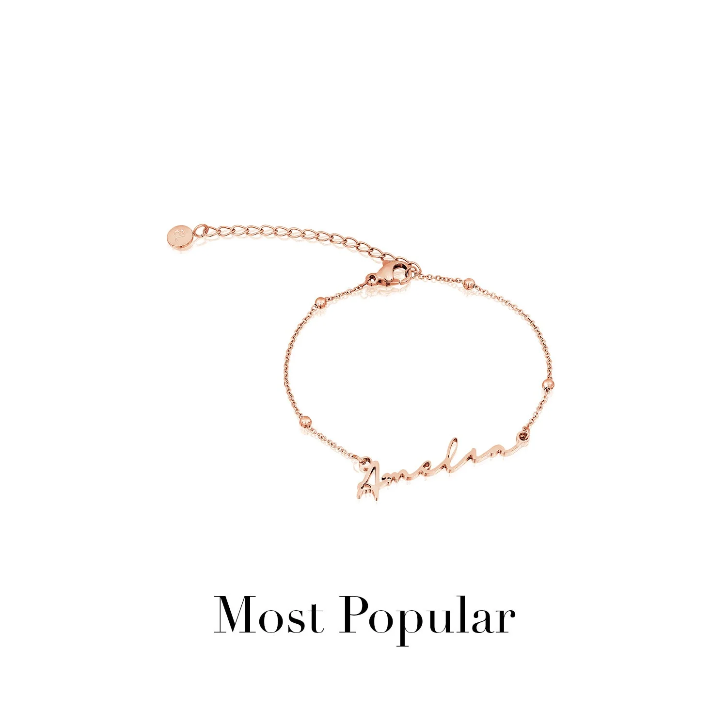 Signature Name Bracelet (Rose Gold) - Image 13