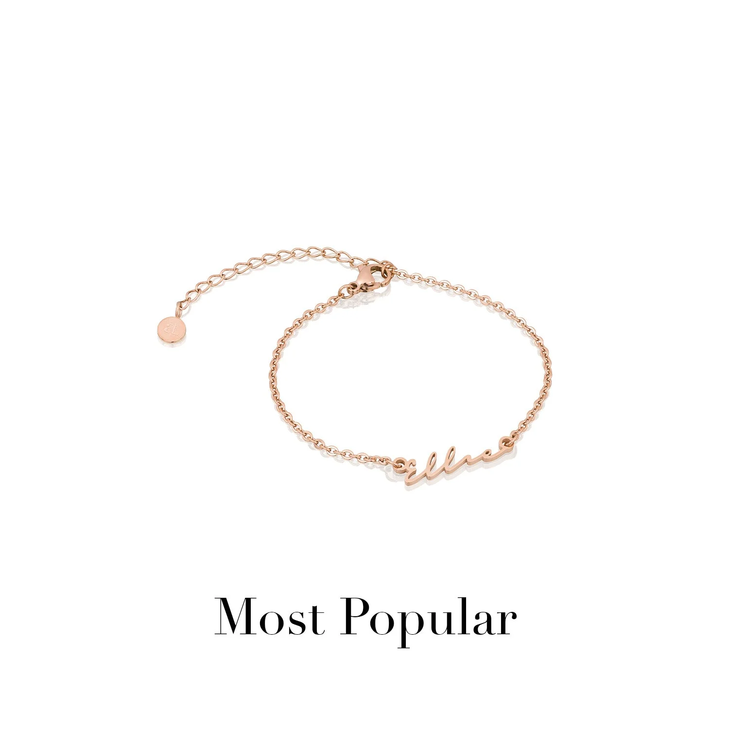 Signature Name Bracelet (Rose Gold) - Image 14