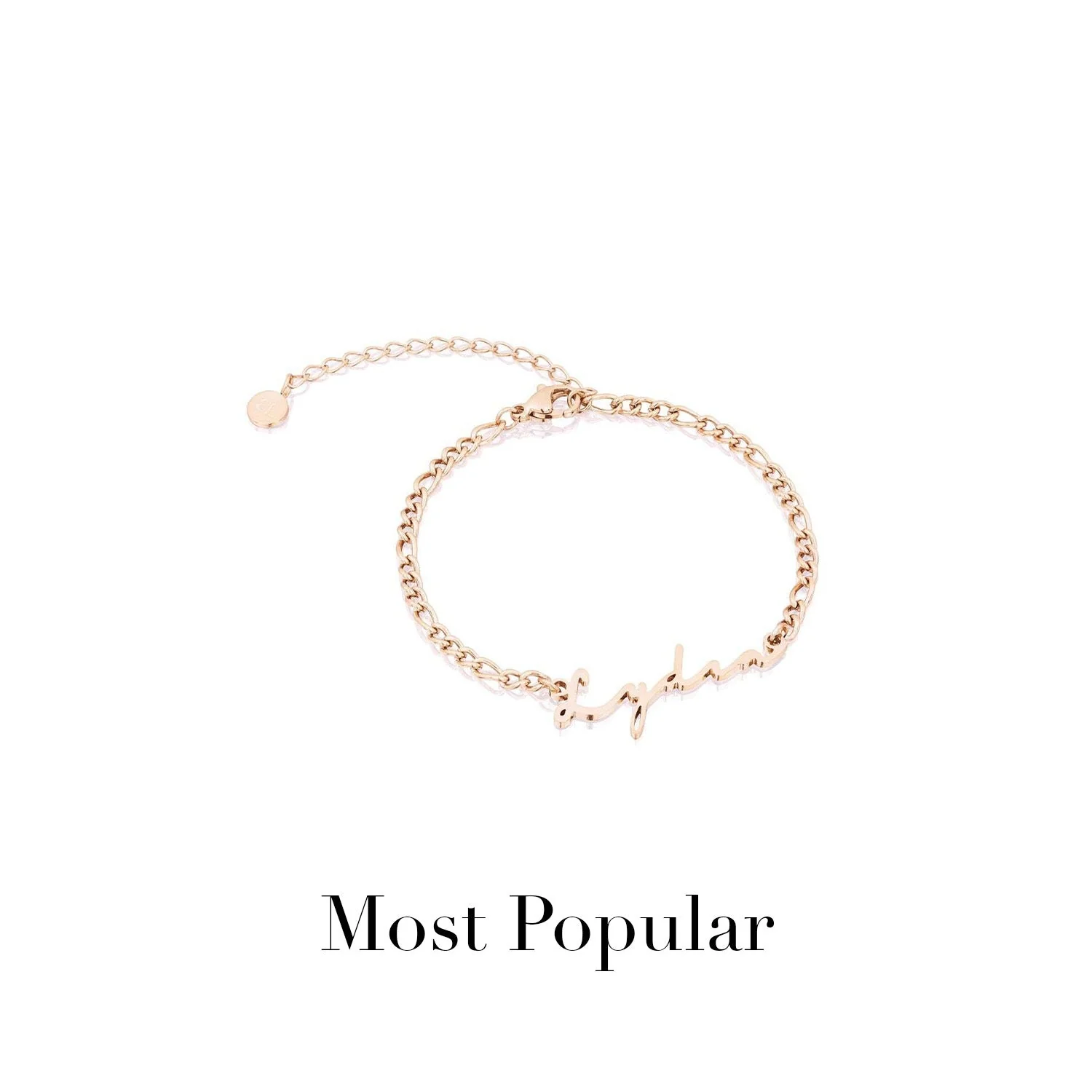 Signature Name Bracelet (Rose Gold) - Image 15