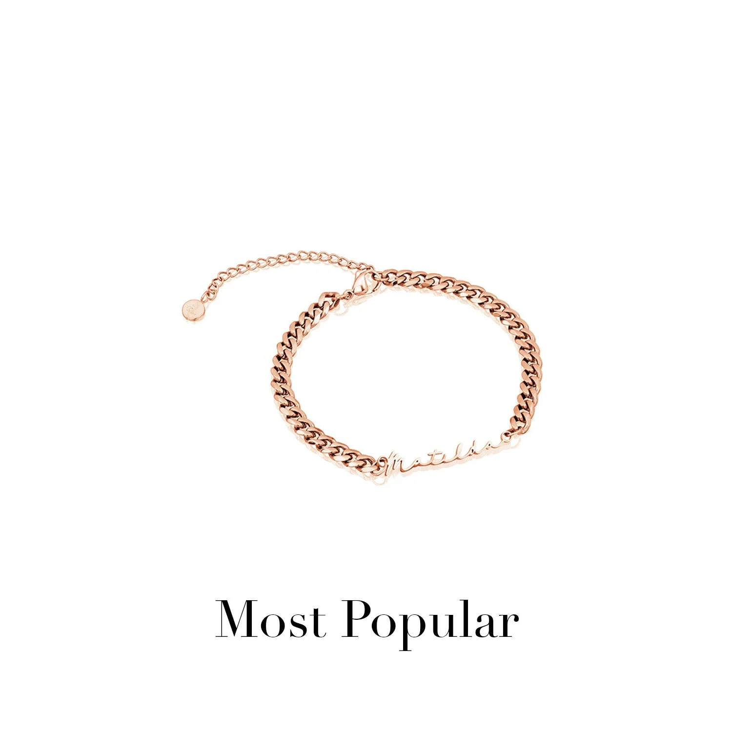 Signature Name Bracelet (Rose Gold) - Image 16