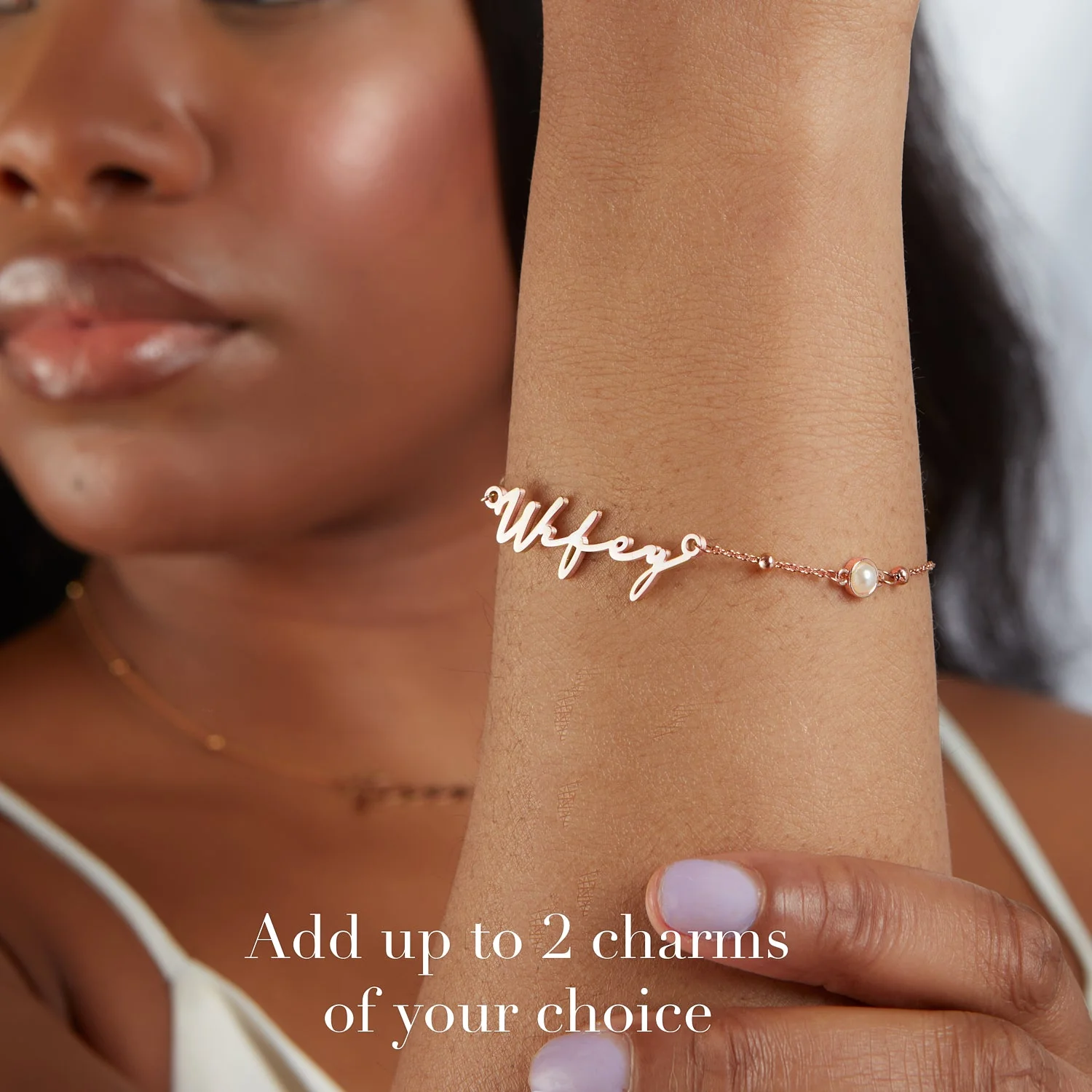 Signature Name Bracelet (Rose Gold) - Image 5