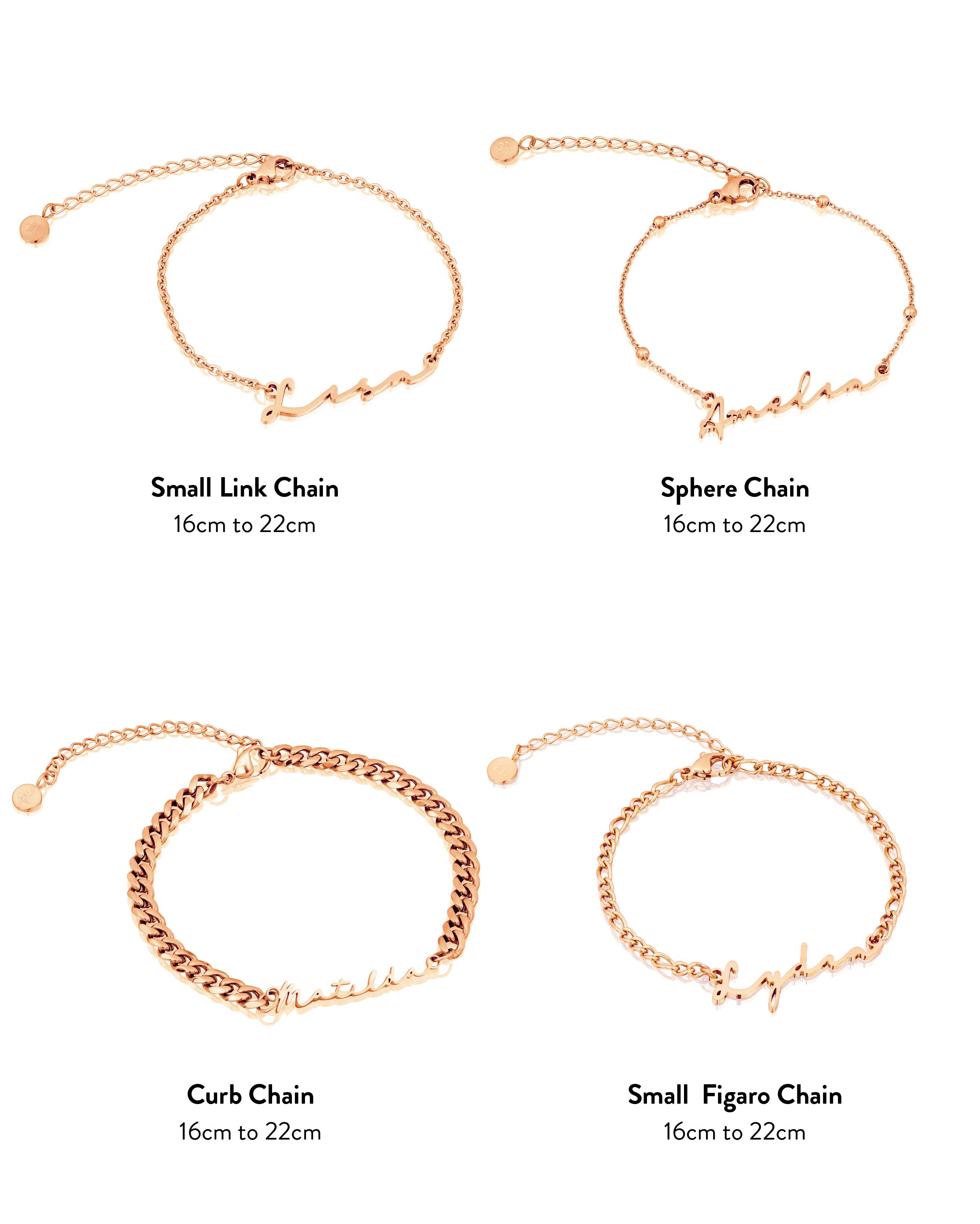 Signature Name Bracelet (Rose Gold) - Image 6
