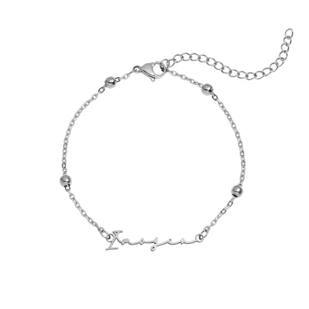 Signature Name Bracelet (Silver) - Image 11