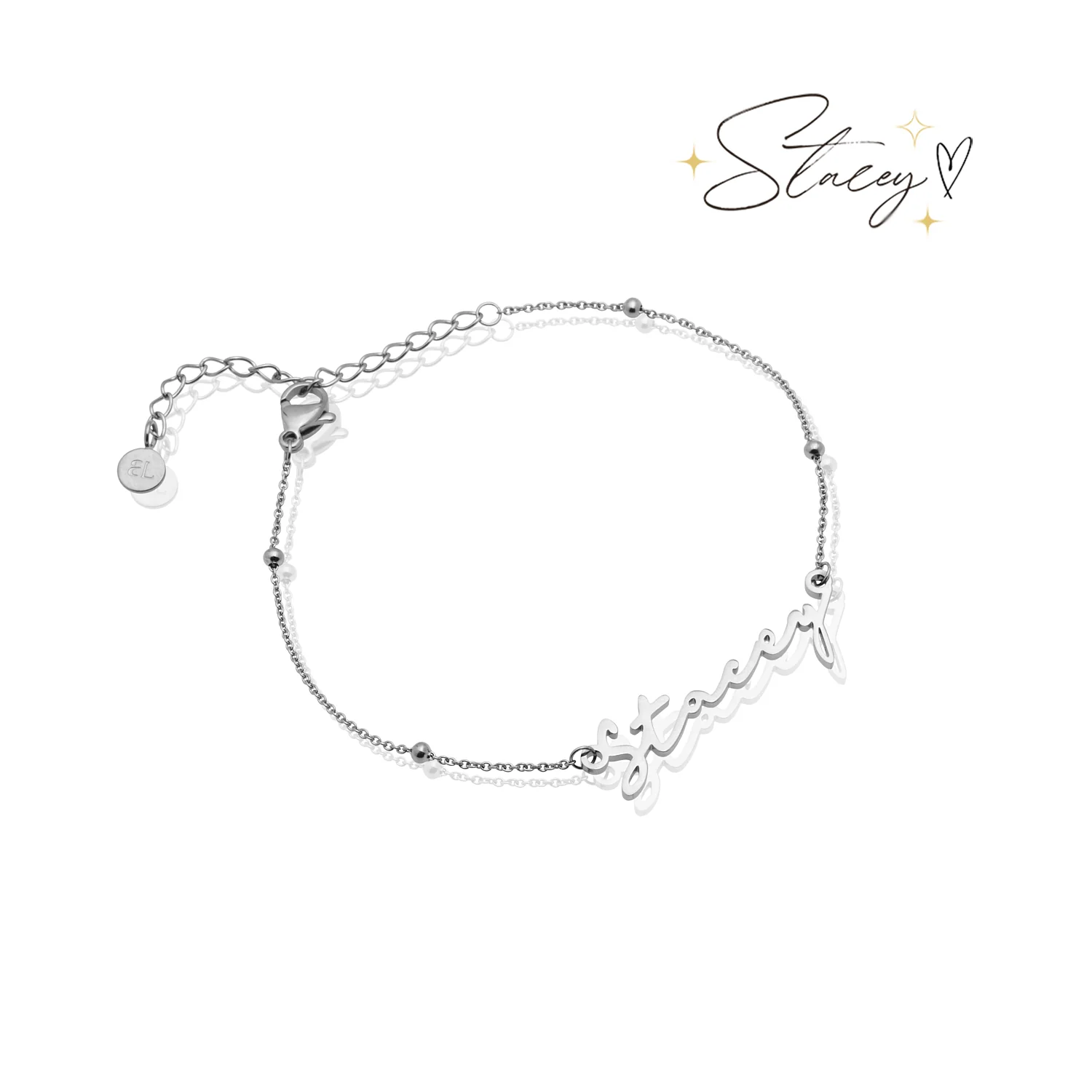 Signature Name Bracelet (Silver) - Image 13
