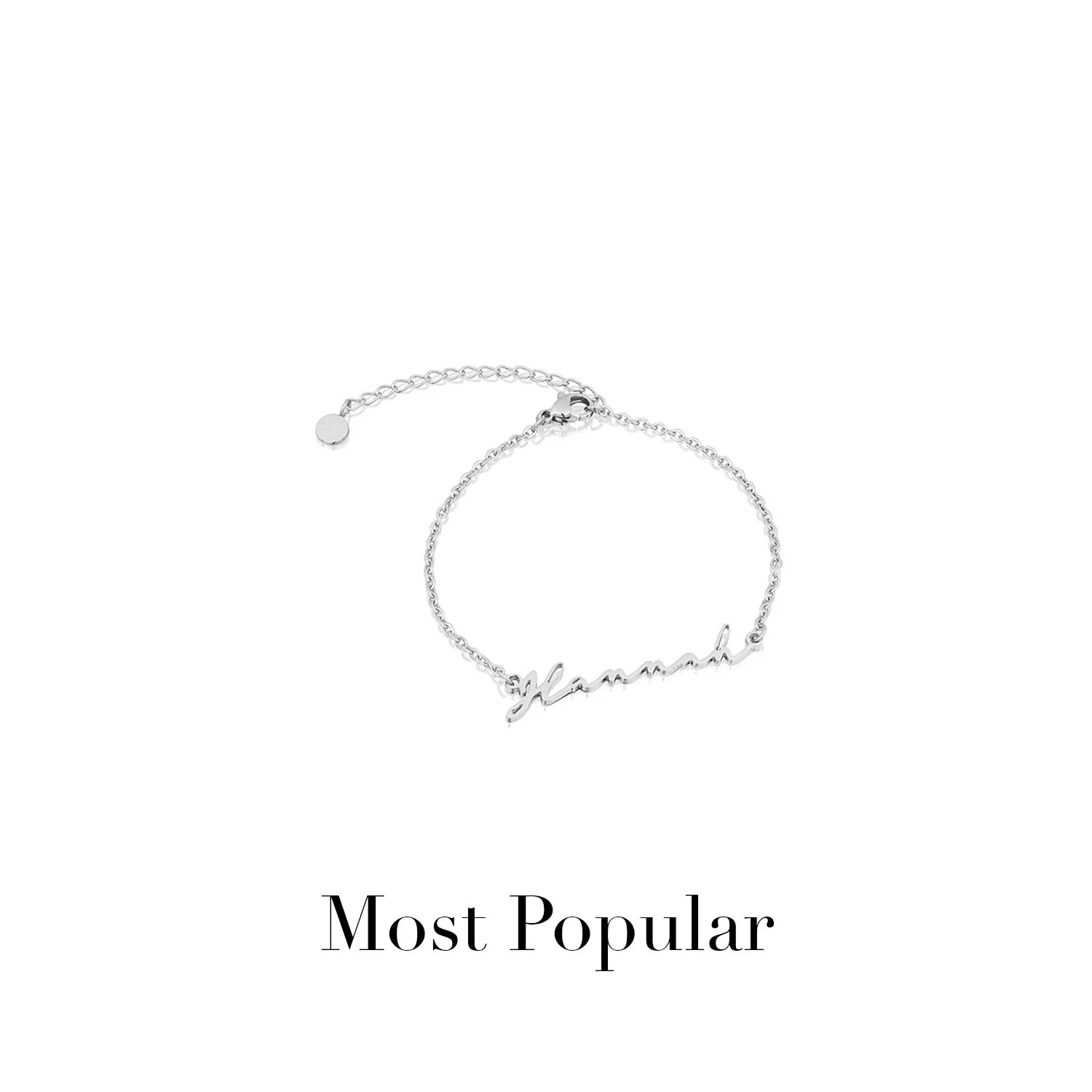 Signature Name Bracelet (Silver) - Image 15