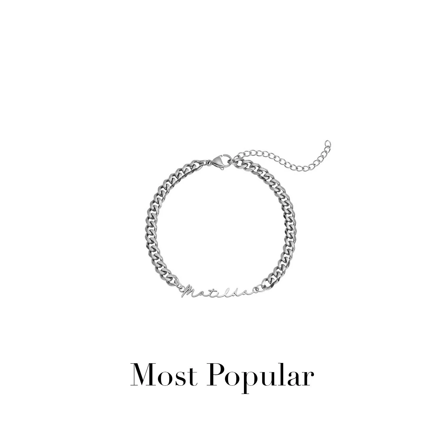 Signature Name Bracelet (Silver) - Image 16