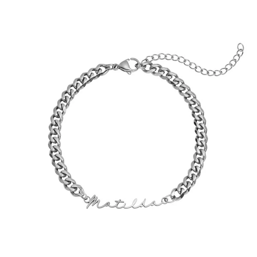 Signature Name Bracelet (Silver) - Image 7