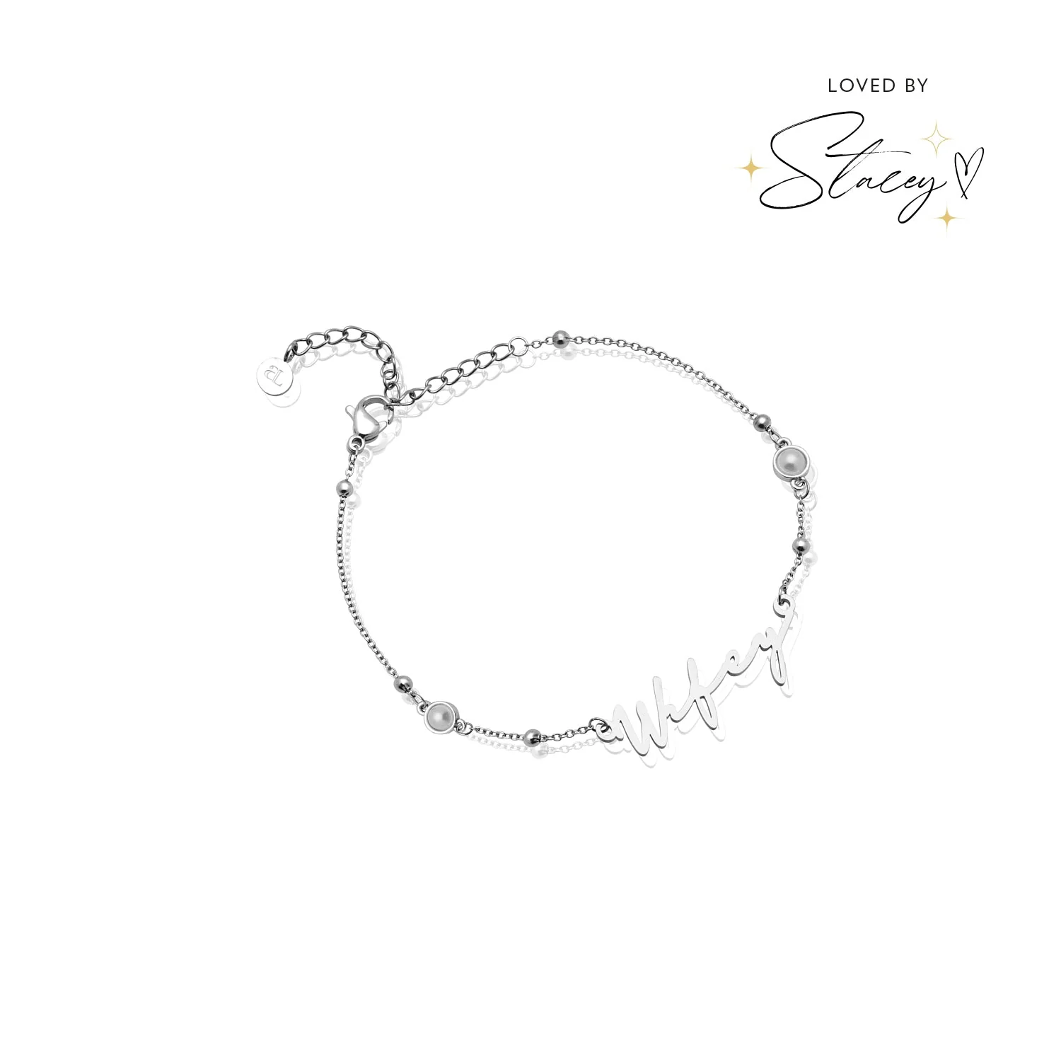 Signature Name Bracelet (Silver) - Image 9