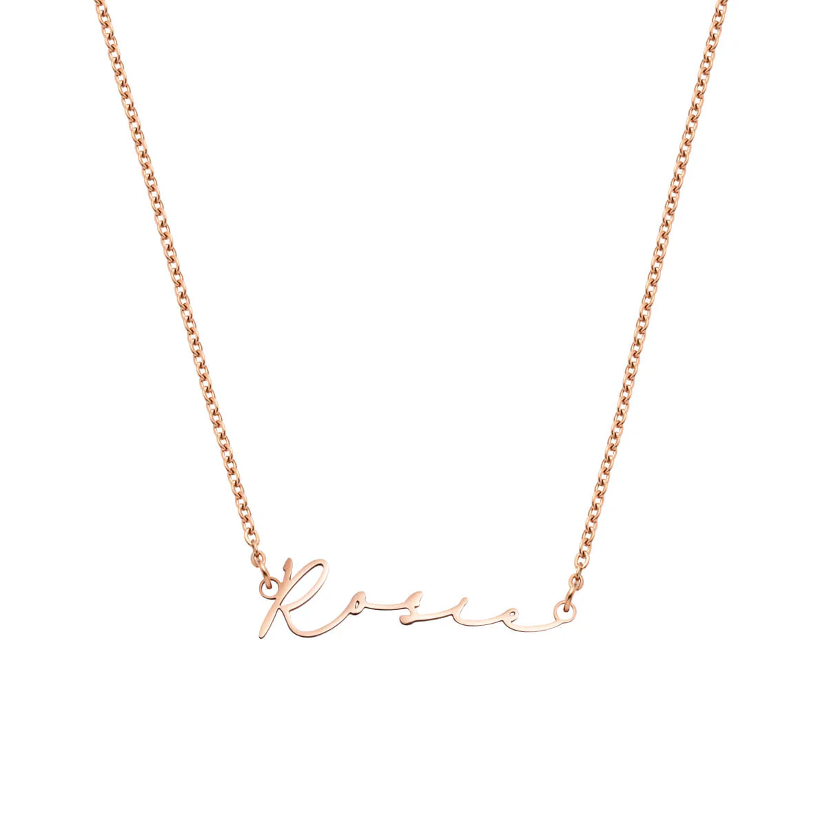 Signature Name Necklace (Rose Gold) - Image 10