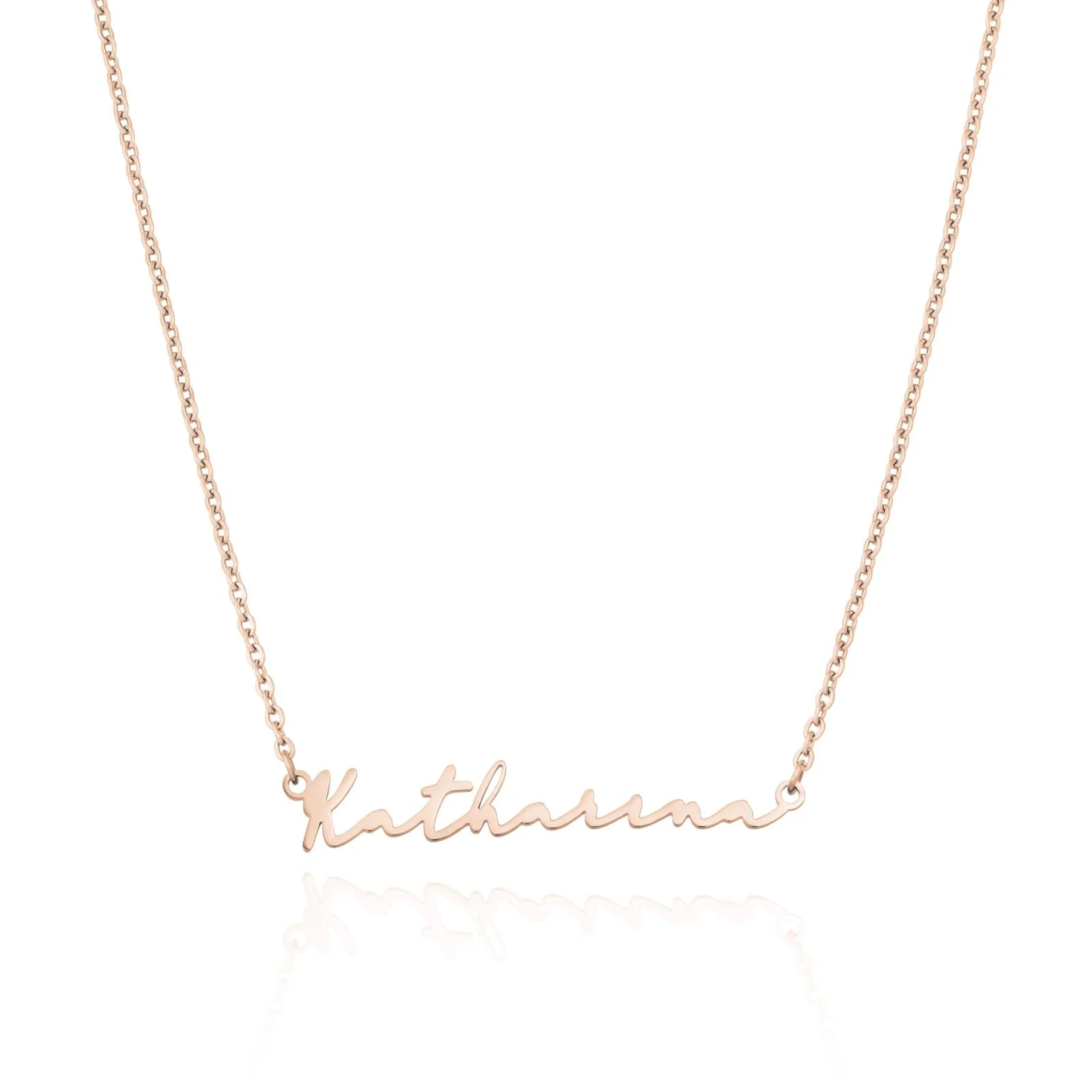 Signature Name Necklace (Rose Gold) - Image 11