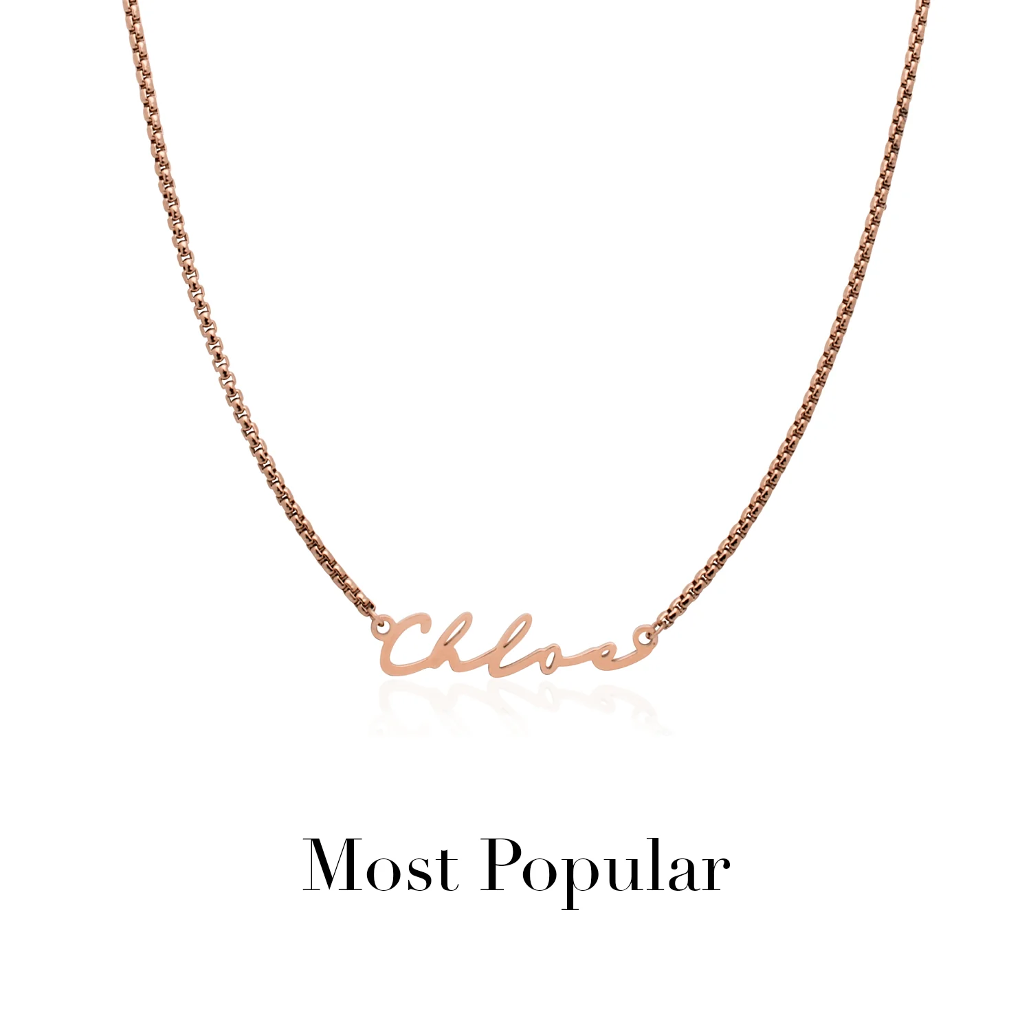 Signature Name Necklace (Rose Gold) - Image 20