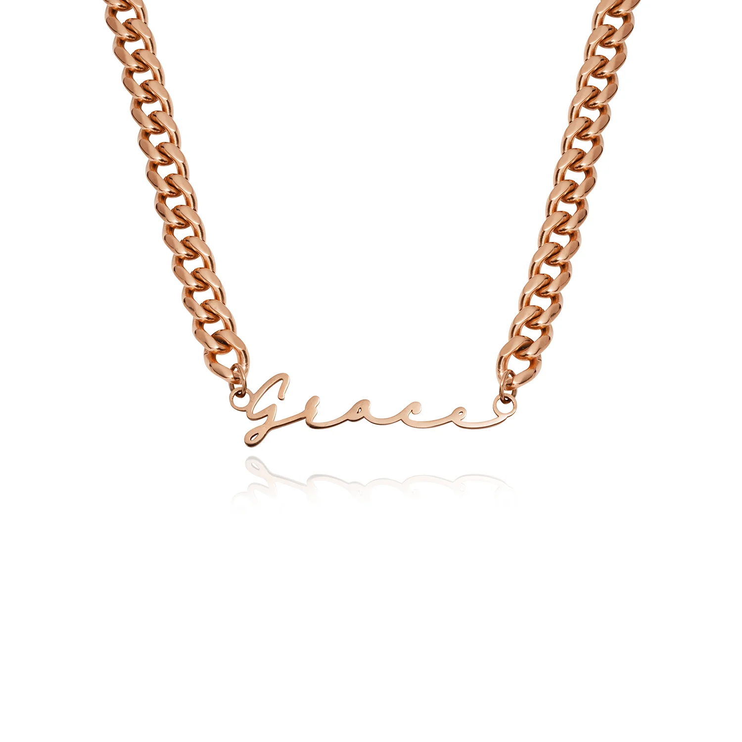 Signature Name Necklace (Rose Gold) - Image 21