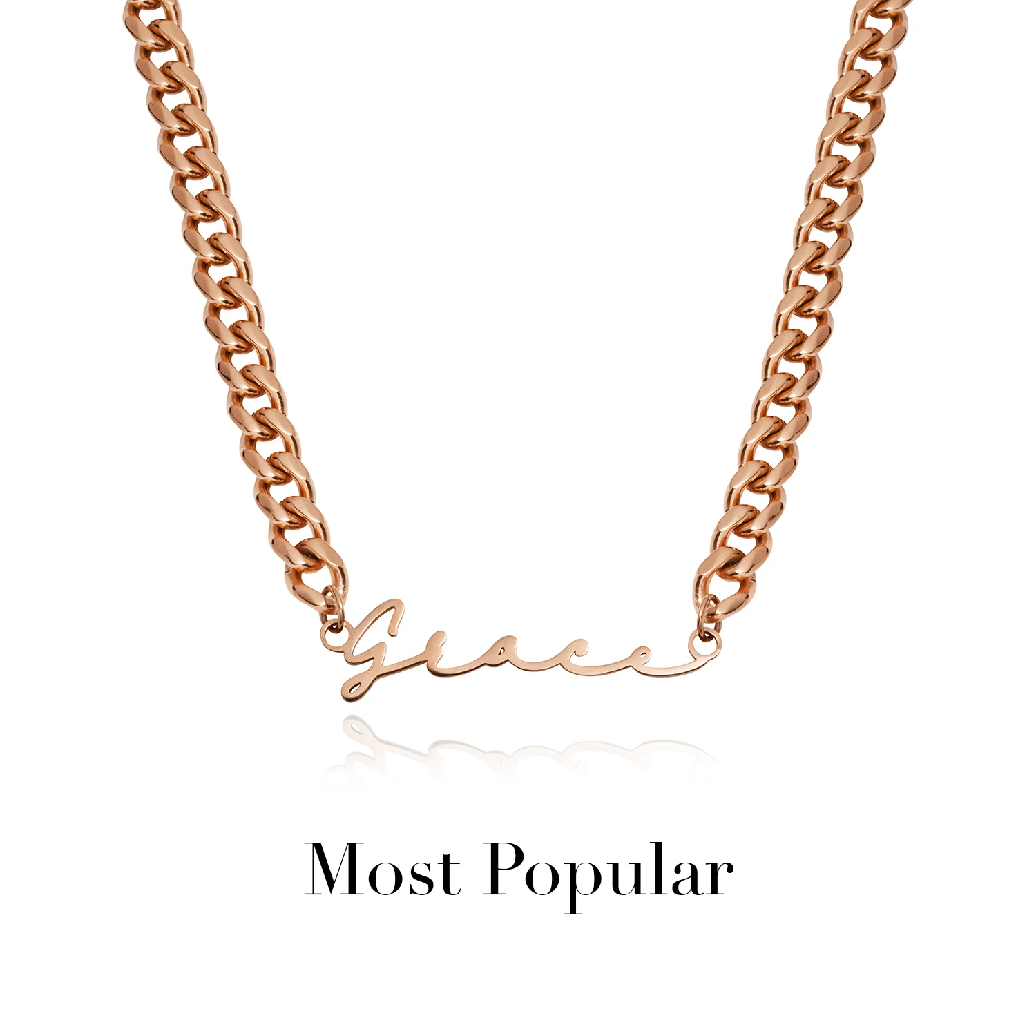 Signature Name Necklace (Rose Gold) - Image 22