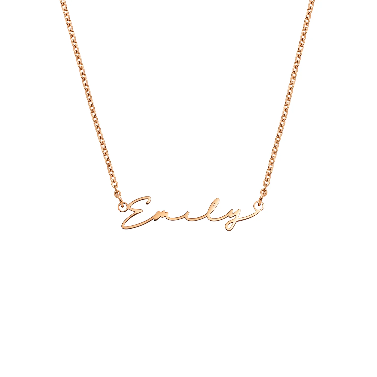 Signature Name Necklace (Rose Gold) - Image 25
