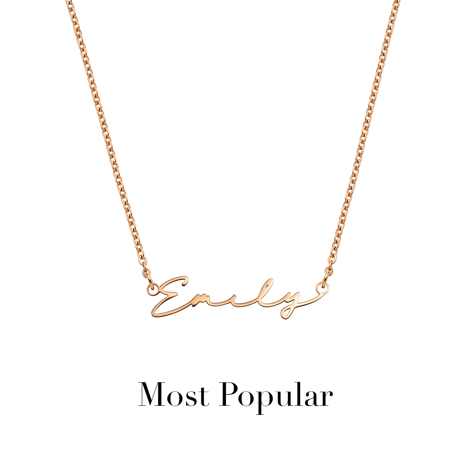 Signature Name Necklace (Rose Gold) - Image 26