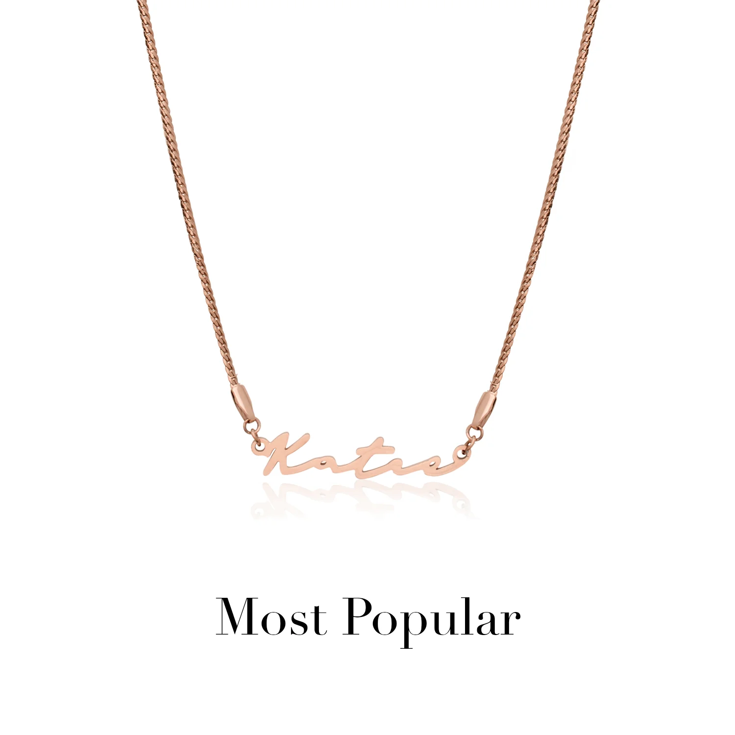 Signature Name Necklace (Rose Gold) - Image 32