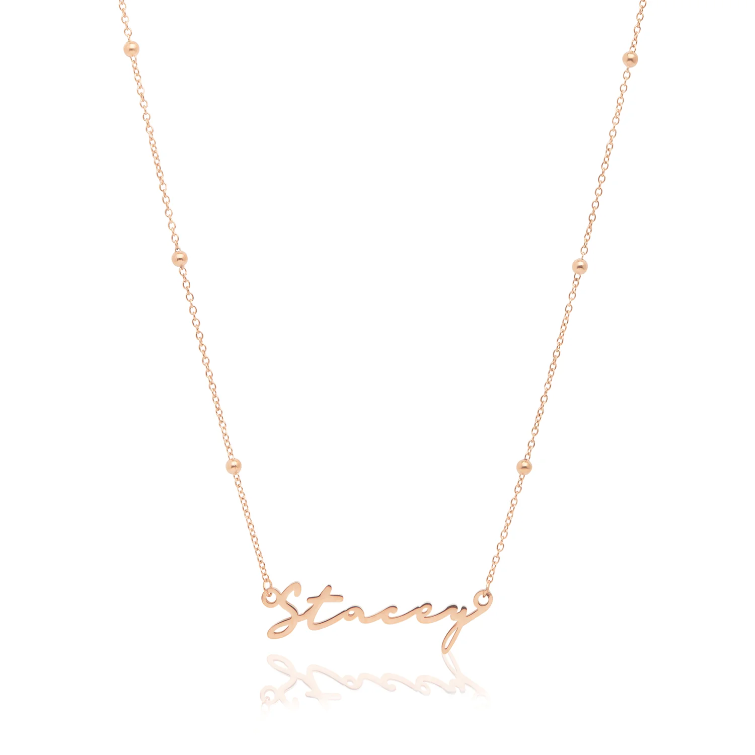 Signature Name Necklace (Rose Gold) - Image 33