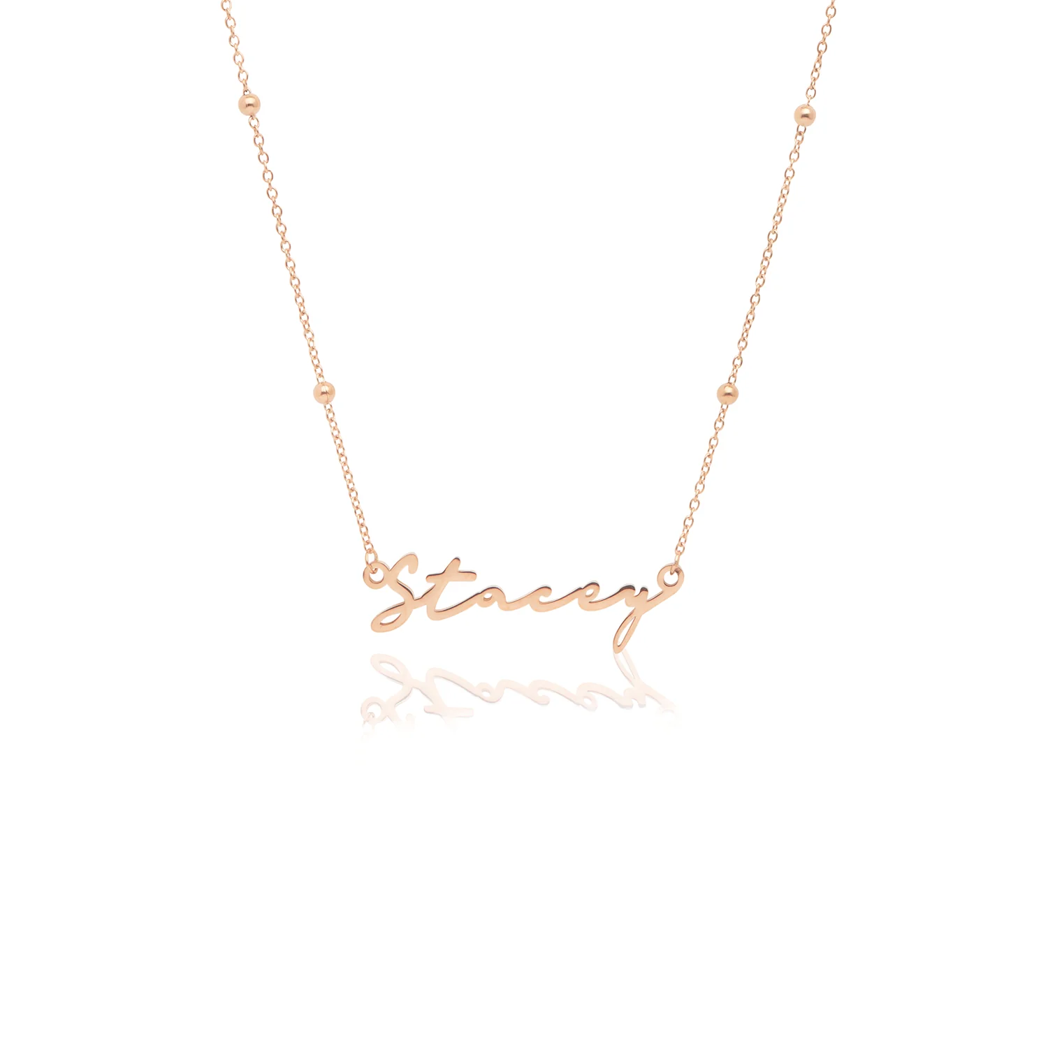 Signature Name Necklace (Rose Gold) - Image 35