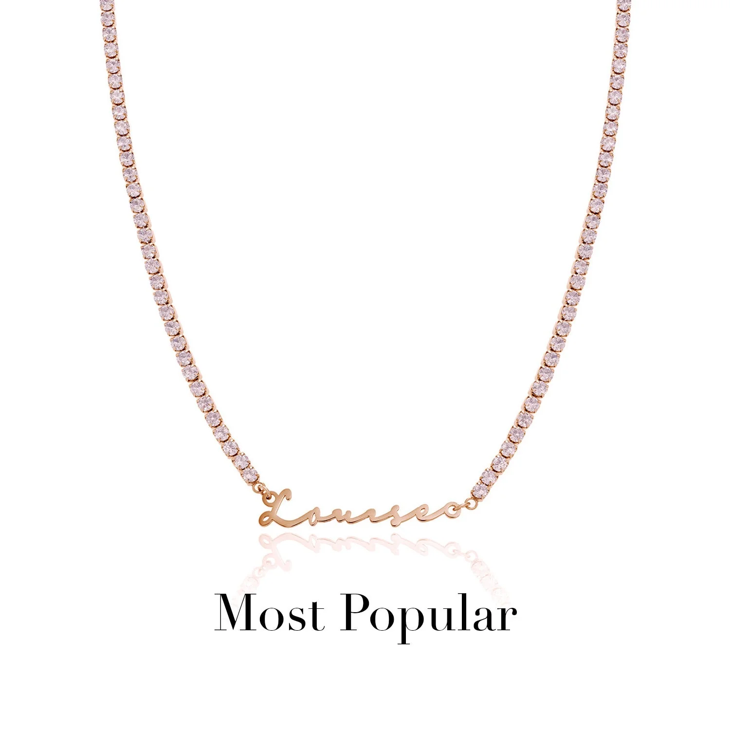 Signature Name Necklace (Rose Gold) - Image 36