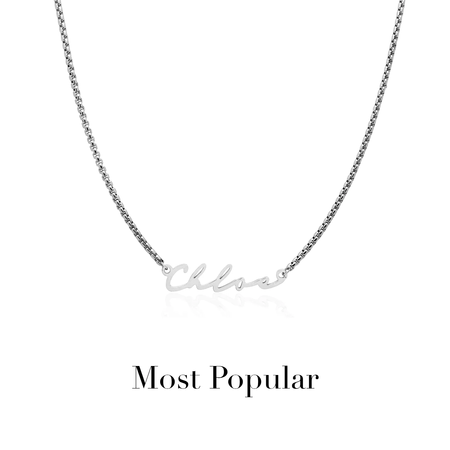 Signature Name Necklace (Silver) - Image 24