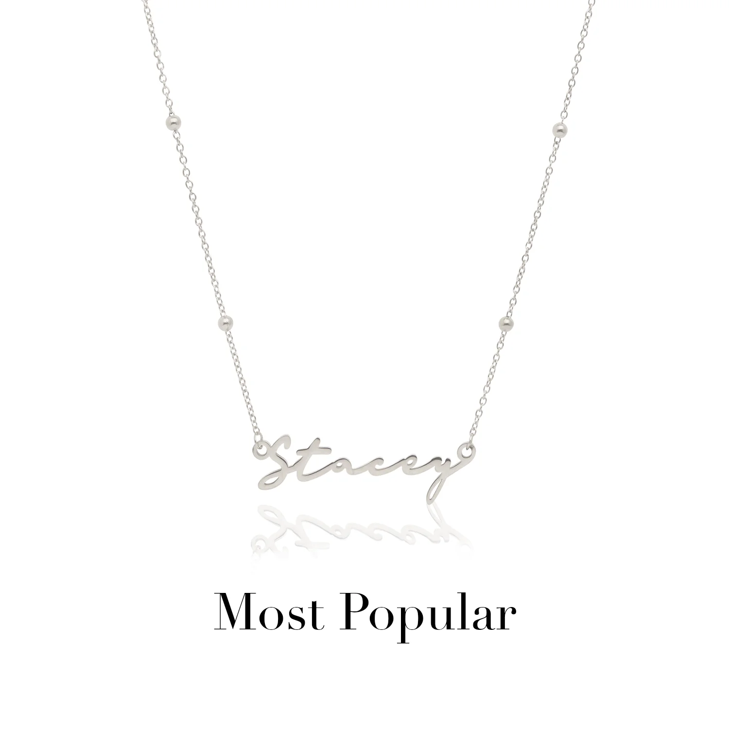 Signature Name Necklace (Silver) - Image 41