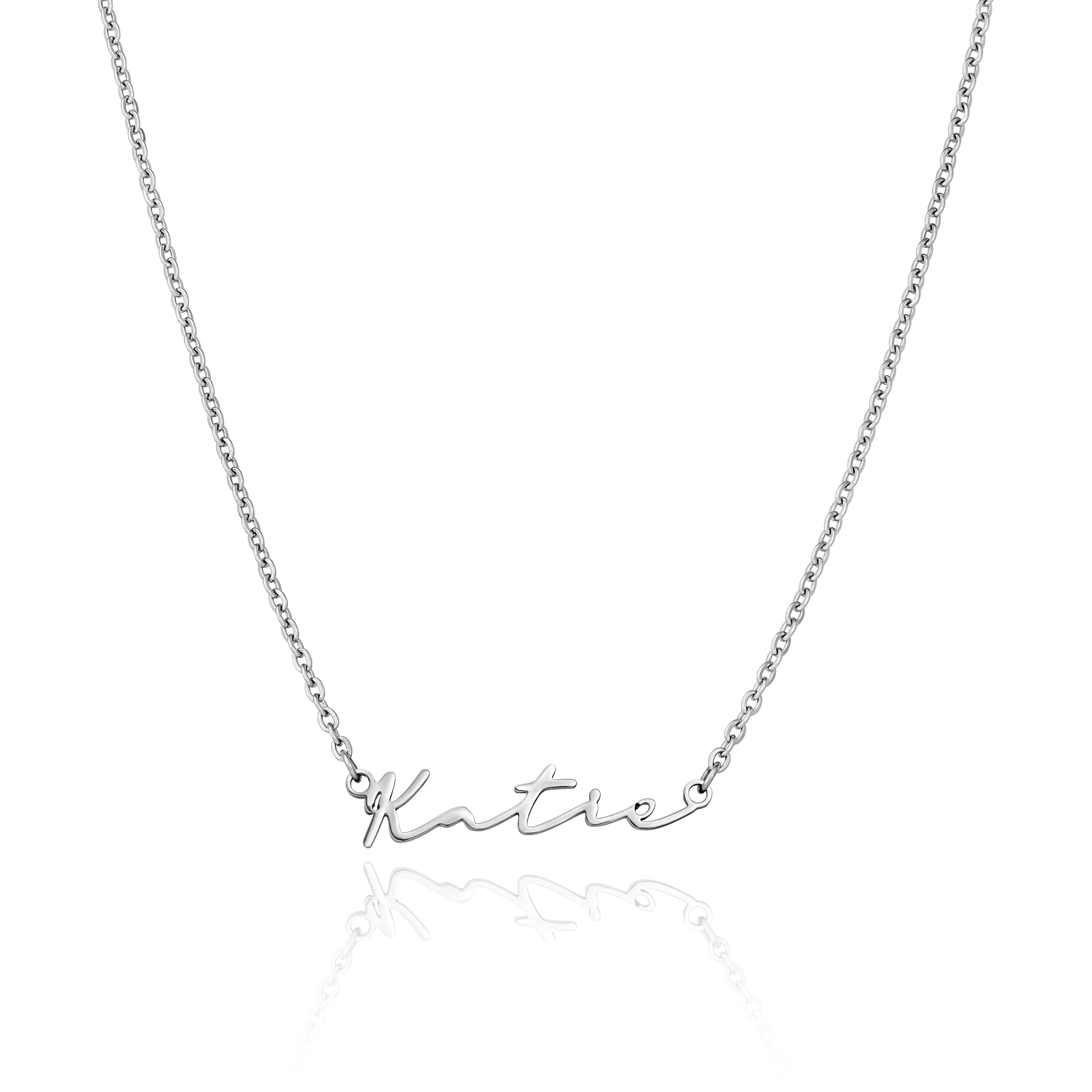 Signature Name Necklace (Silver) - Image 8