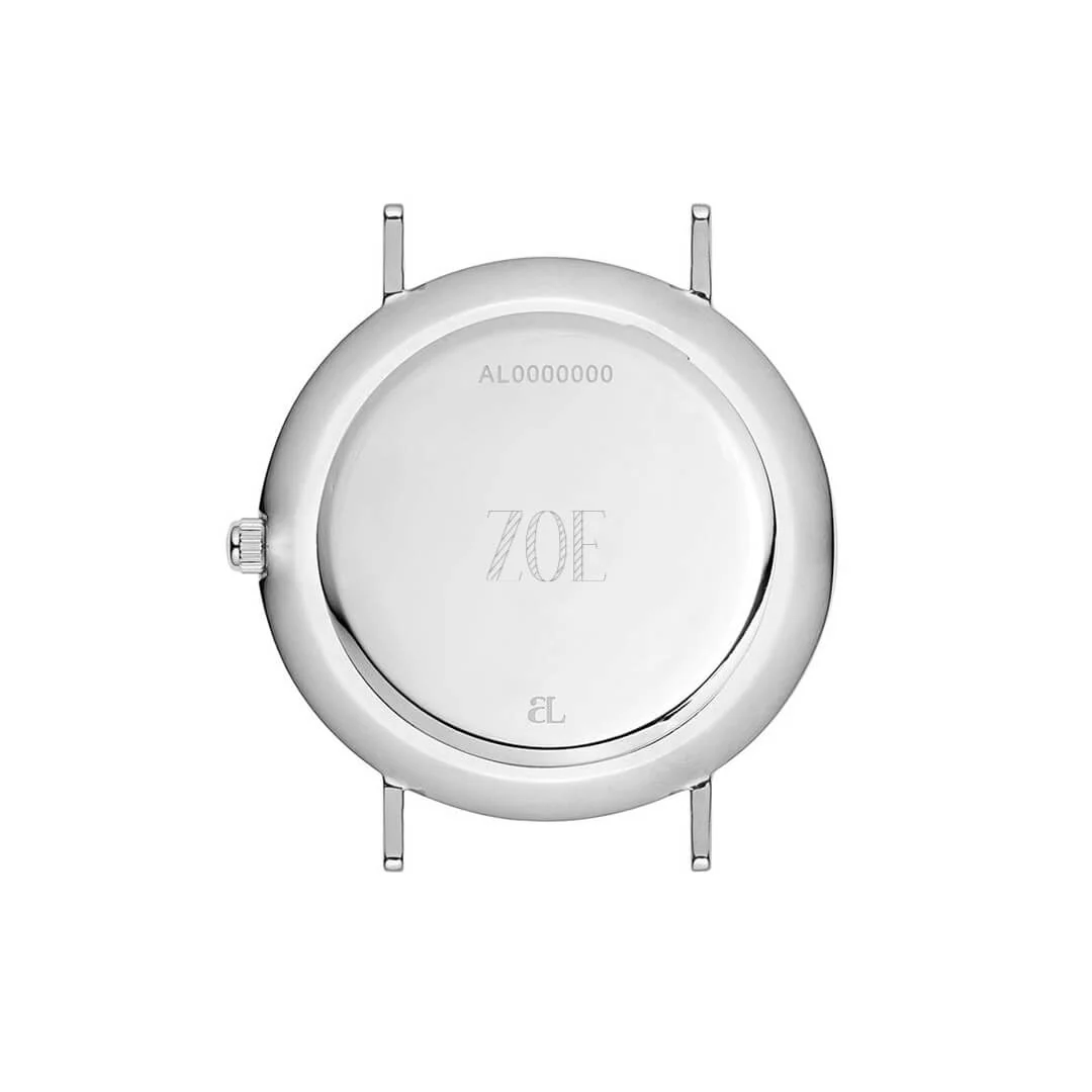 Silver Chain White Kensington 40 Watch - Image 4