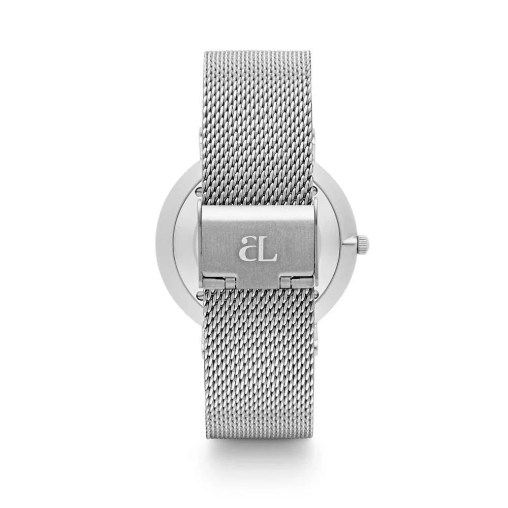 Silver Chain White Kensington 40 Watch - Image 5