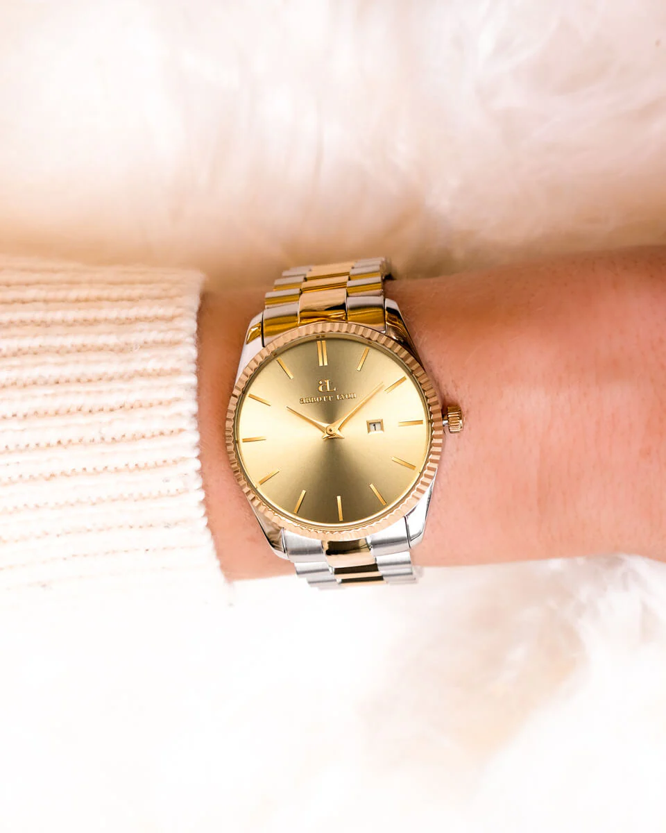 Silver Chain Champagne Belgravia 36 Watch - Image 3