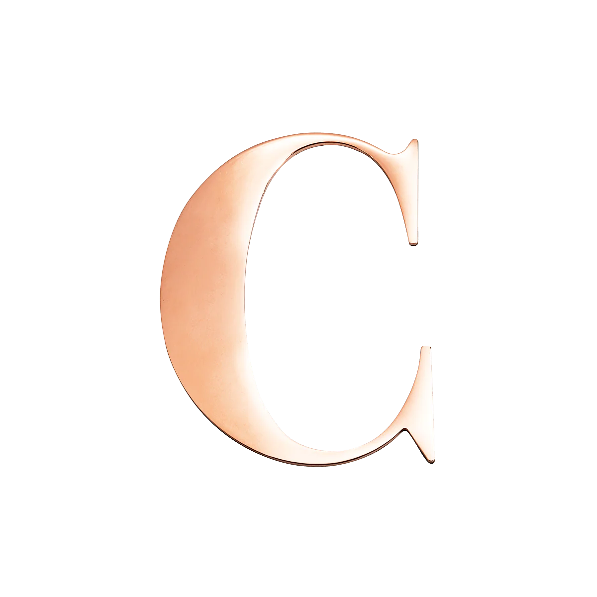 Rose Gold Small Metal Letter - Image 3